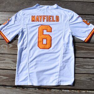 New! Baker Mayfield Tampa Bay Buccaneers White Vapor FUSE Football Jersey Men's
